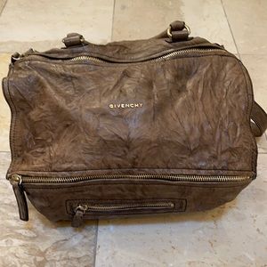 Givenchy Pandora shoulder bag-textured leather Gry